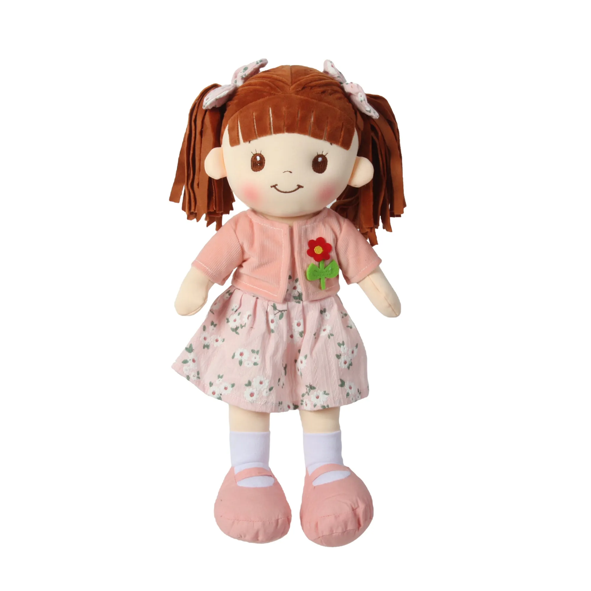 Adorable 16-Inch Little Sweet Hearts Peach Doll - Child-Friendly Playtime Companion (90964)