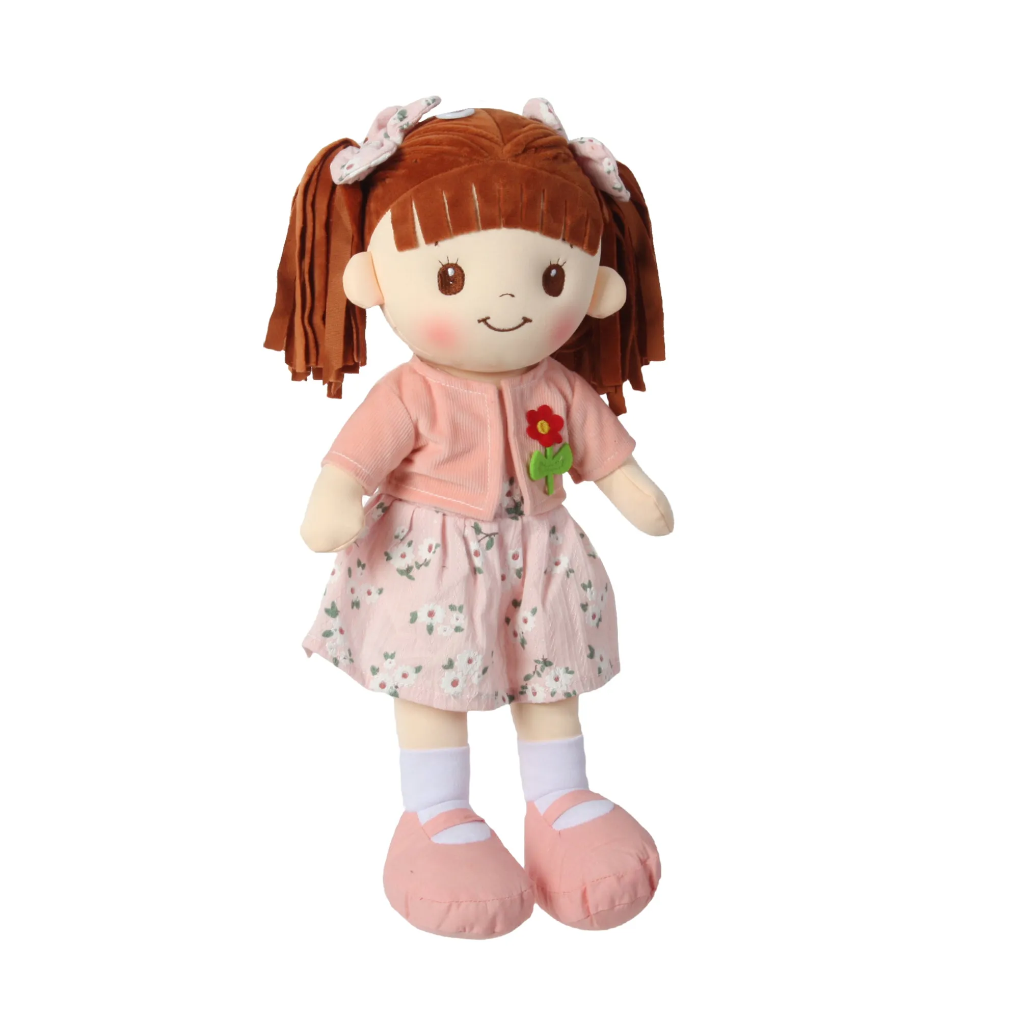 Adorable 16-Inch Little Sweet Hearts Peach Doll - Child-Friendly Playtime Companion (90964)