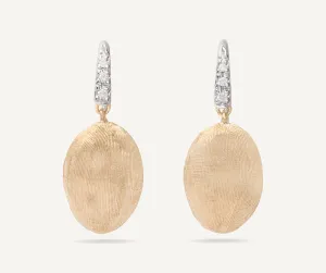 18K Yellow Gold & Diamond Drop Earrings