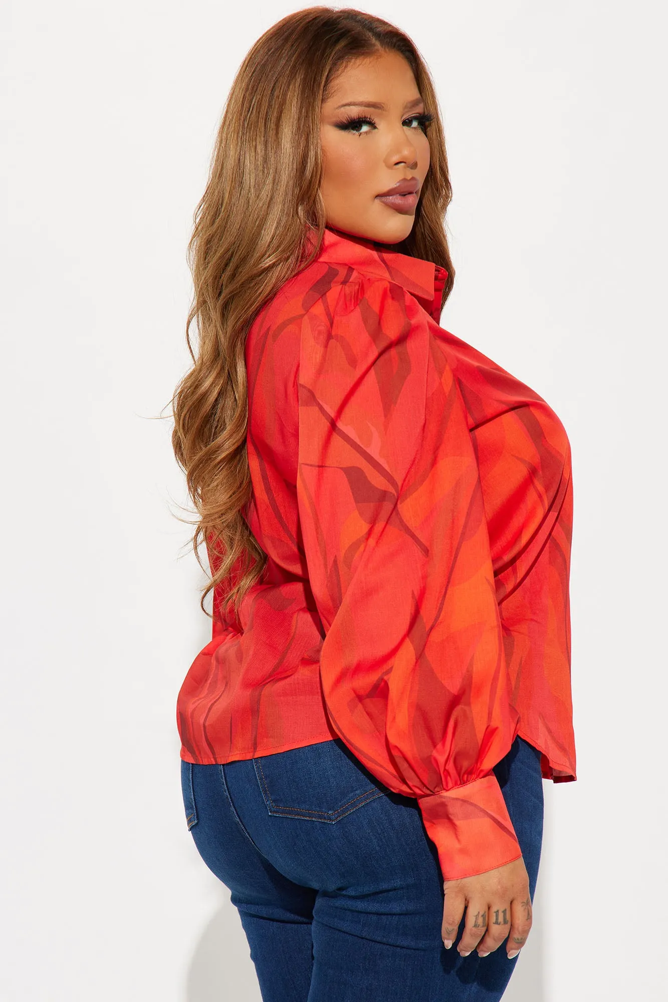 Adelynn Shirt - Red/combo