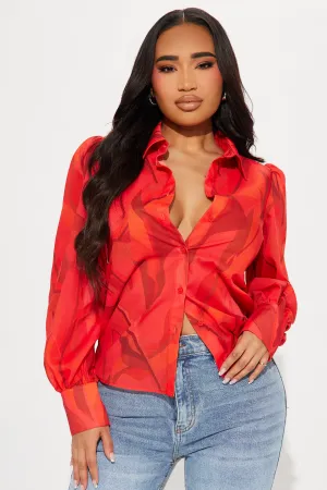 Adelynn Shirt - Red/combo