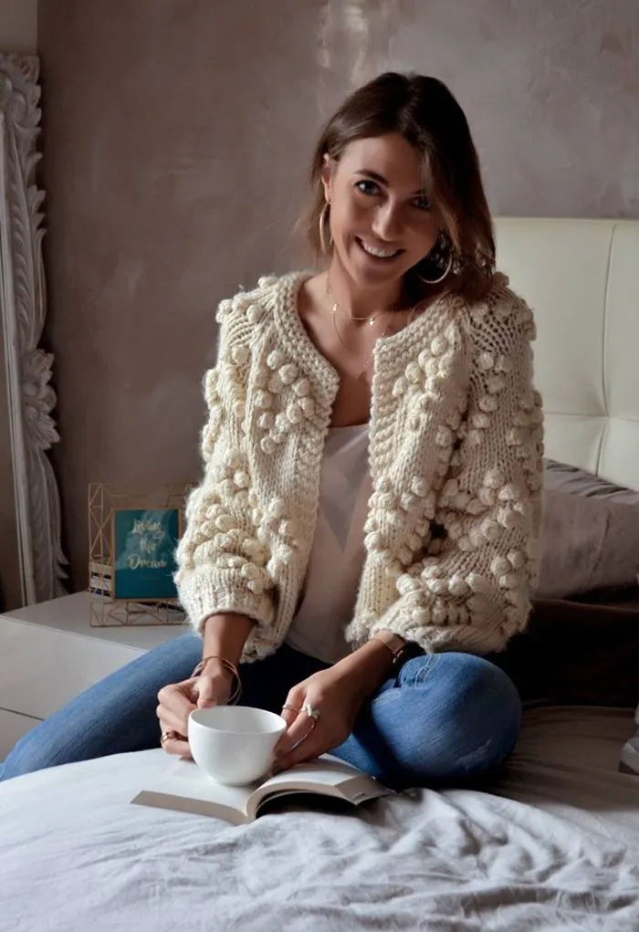 Balaia - Knitted cosy cardigan