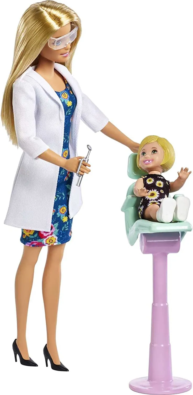 Barbie Career Doll & Playset Dentist Blonde Hair