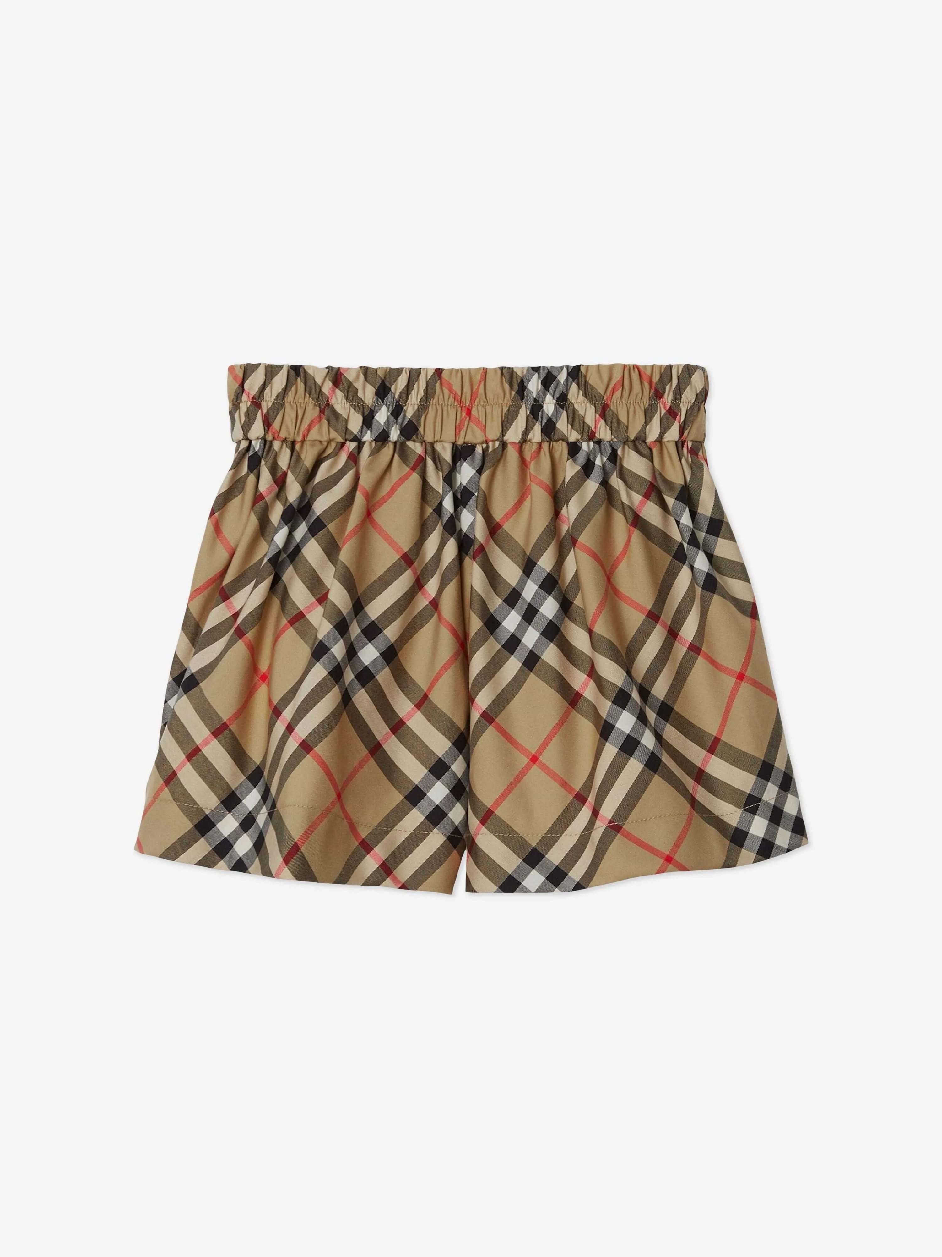 Burberry Baby Girls Archive Check Marcy Shorts in Beige