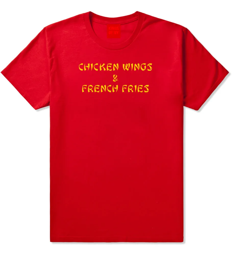 Chicken Wings And French Fries T-Shirt