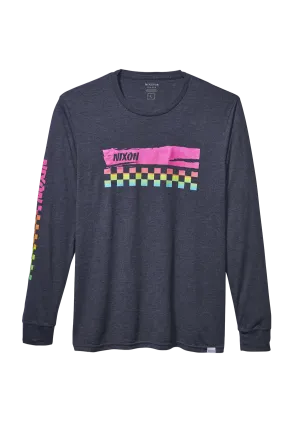 Circuit Long Sleeve Repreve® T-Shirt - Navy / Multi