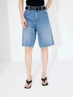 Cotton Bermuda Denim Shorts