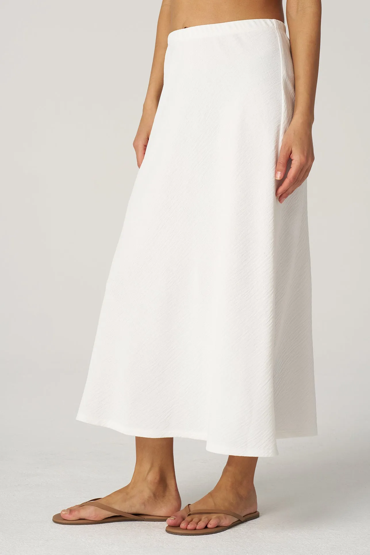 Crepe Gauze Bias Skirt