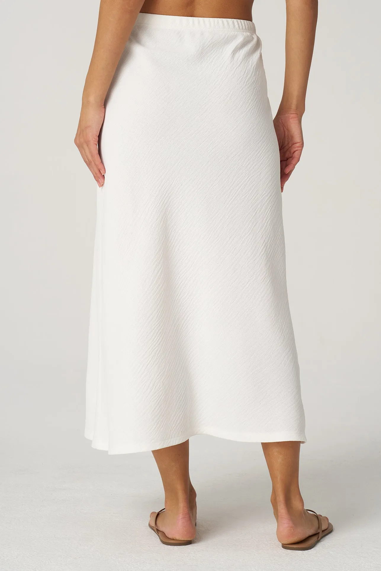 Crepe Gauze Bias Skirt