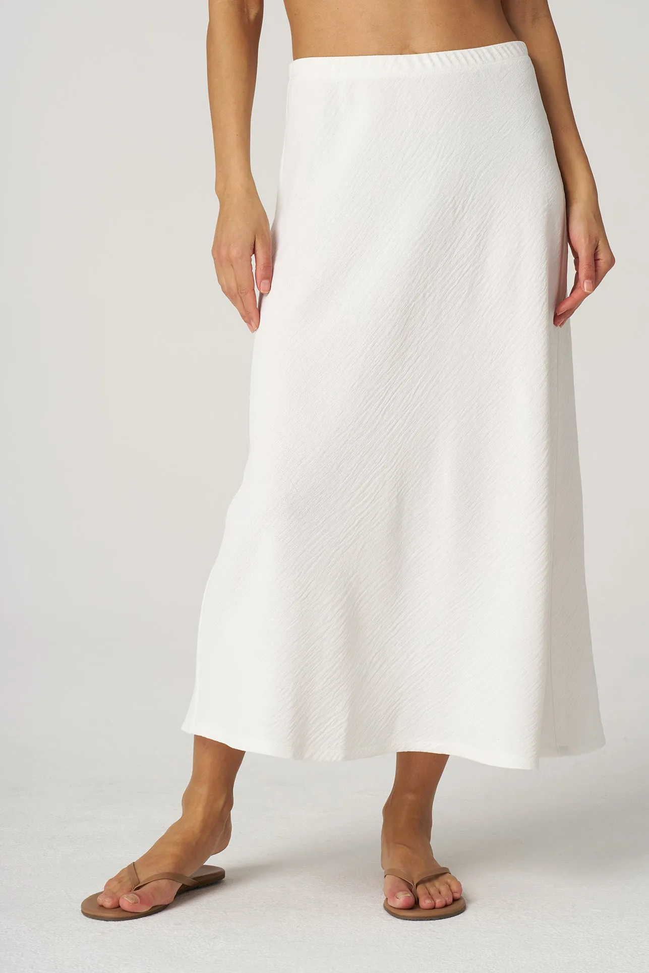 Crepe Gauze Bias Skirt