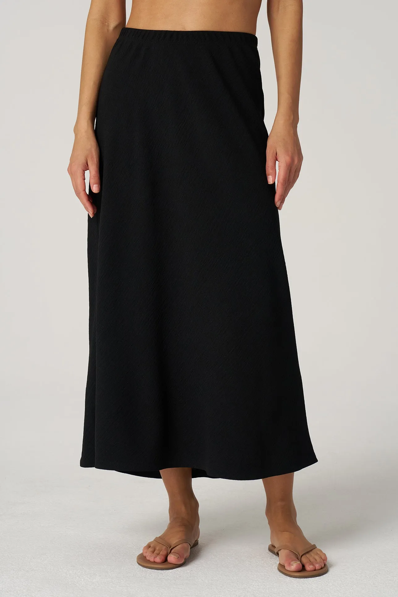 Crepe Gauze Bias Skirt