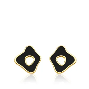 Cut Out Enamel Earrings