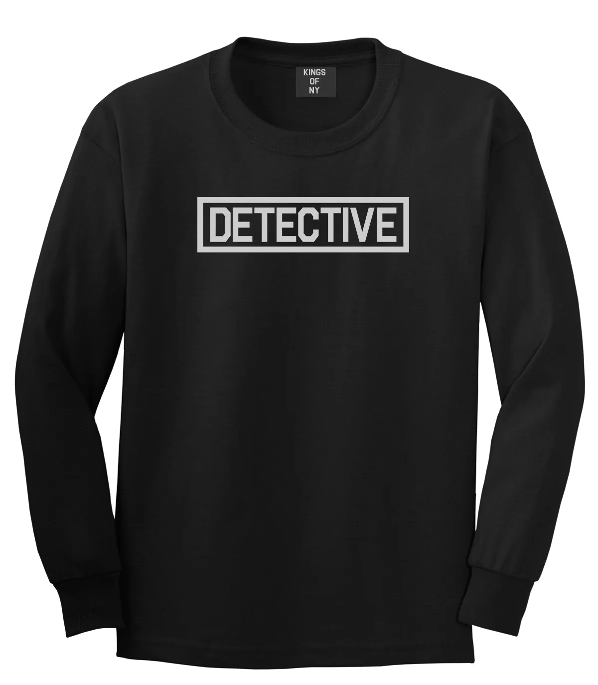 Detective Box Logo Mens Long Sleeve T-Shirt