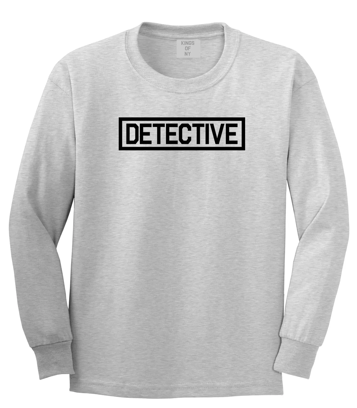 Detective Box Logo Mens Long Sleeve T-Shirt