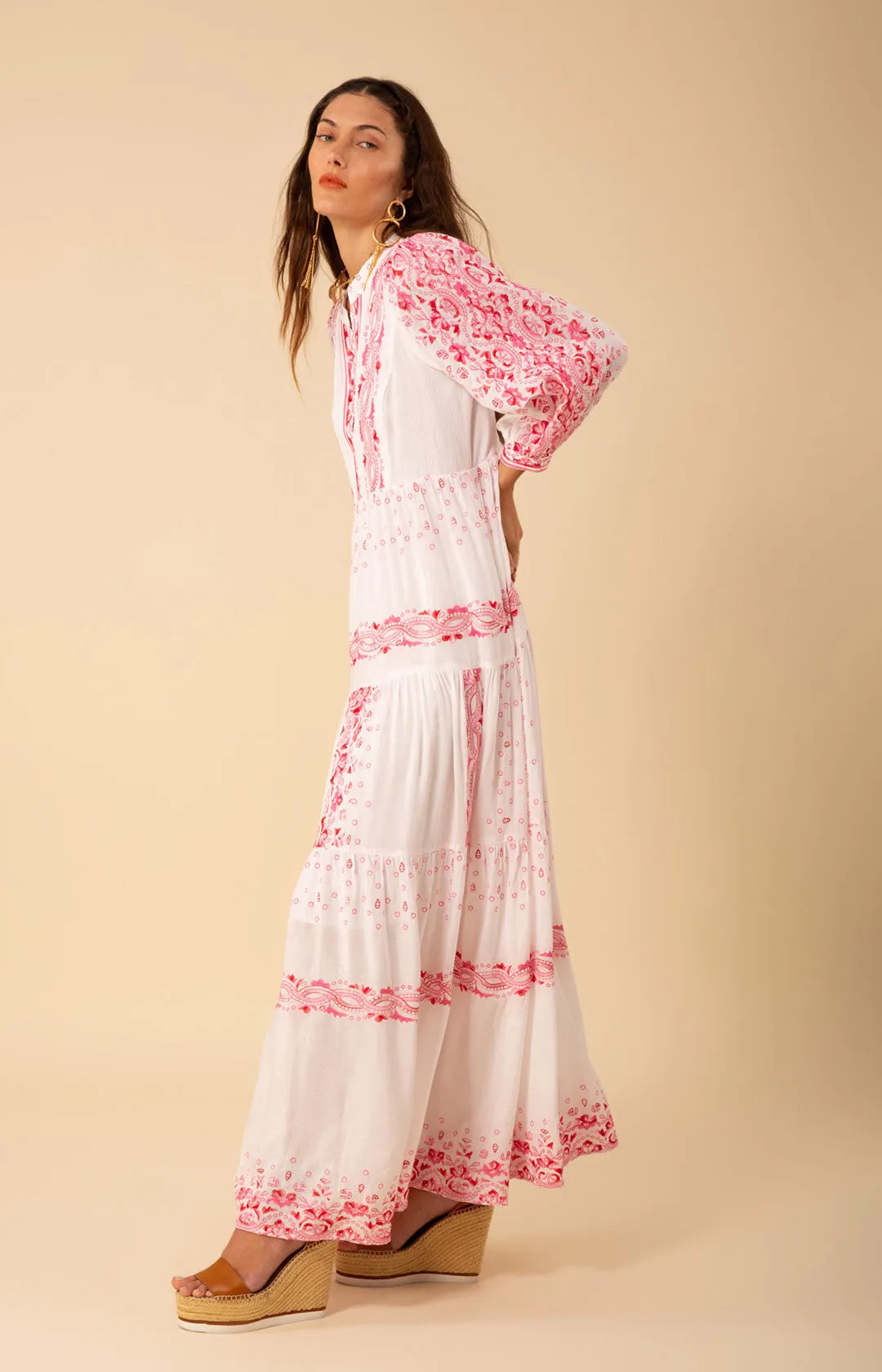 Emery Embroidered Maxi Dress