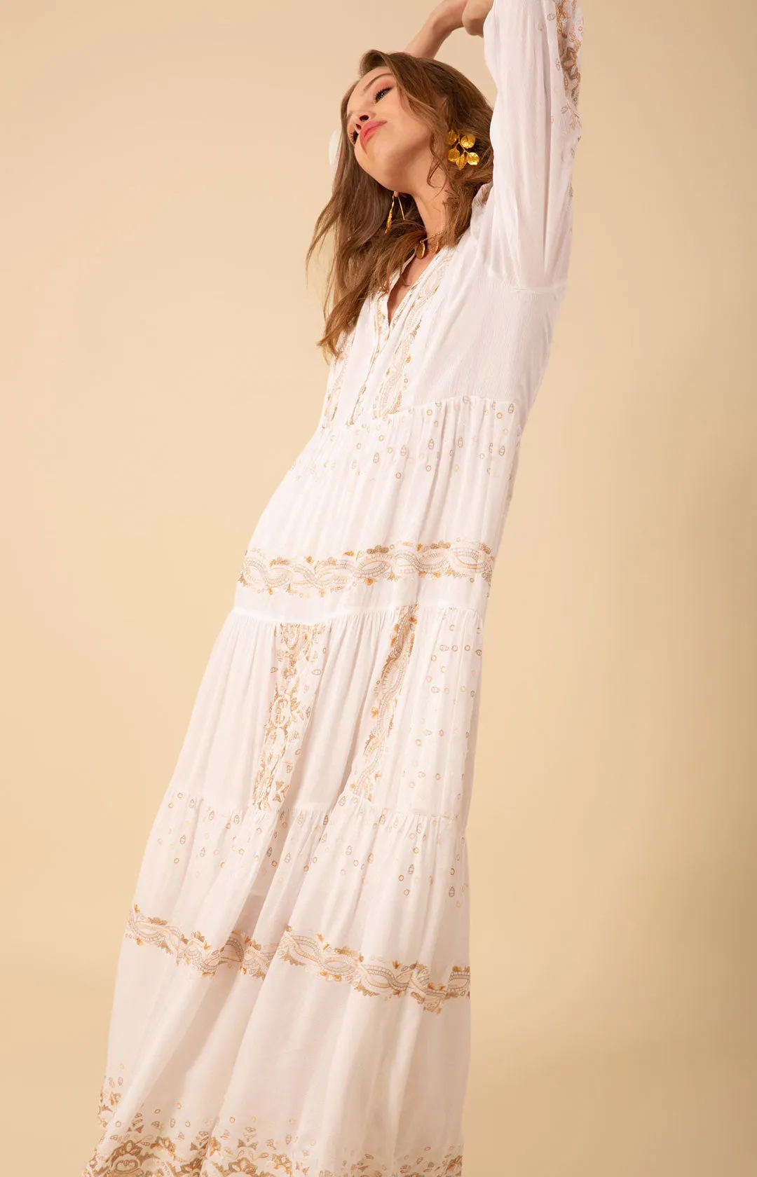 Emery Embroidered Maxi Dress