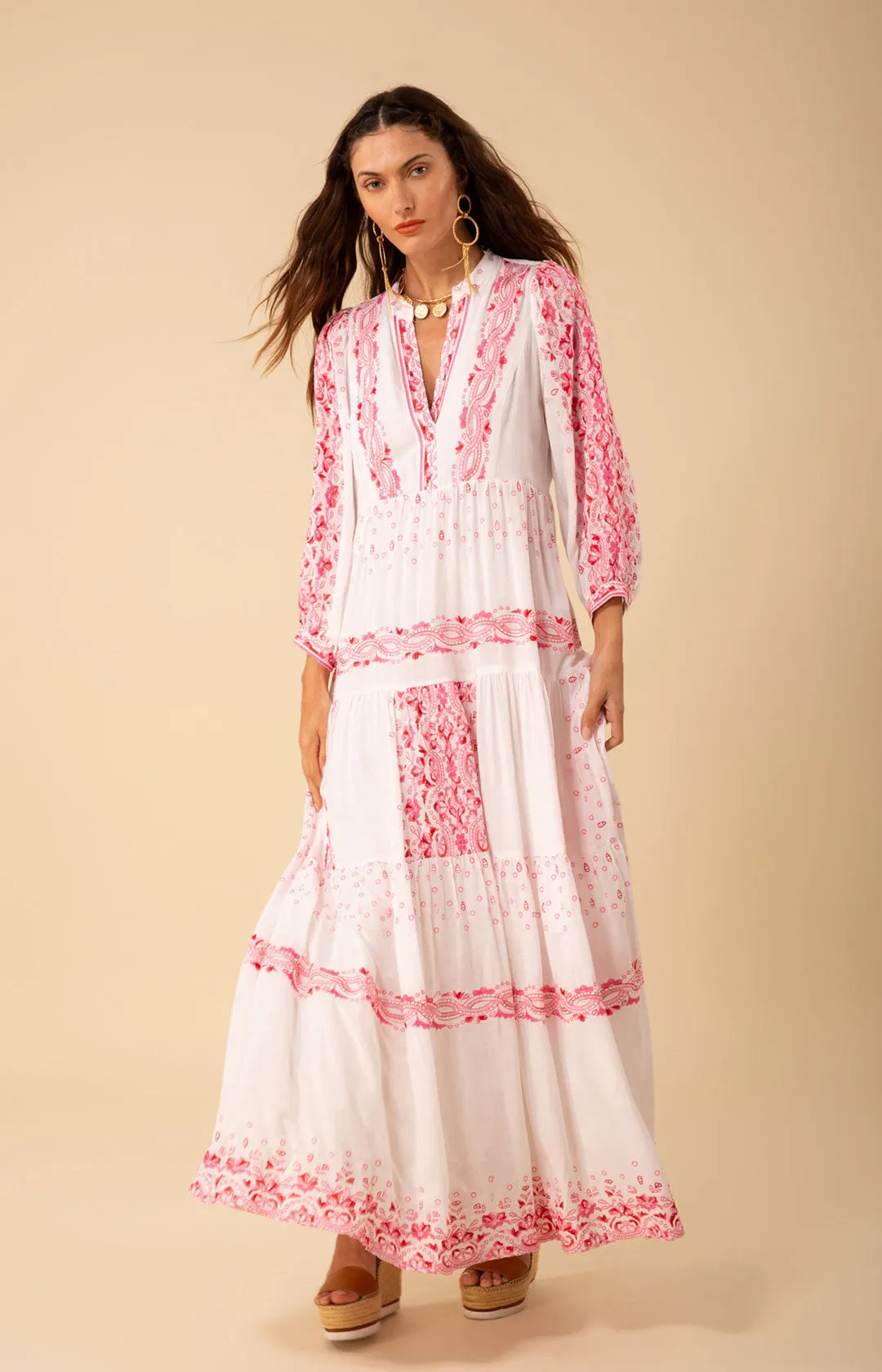 Emery Embroidered Maxi Dress