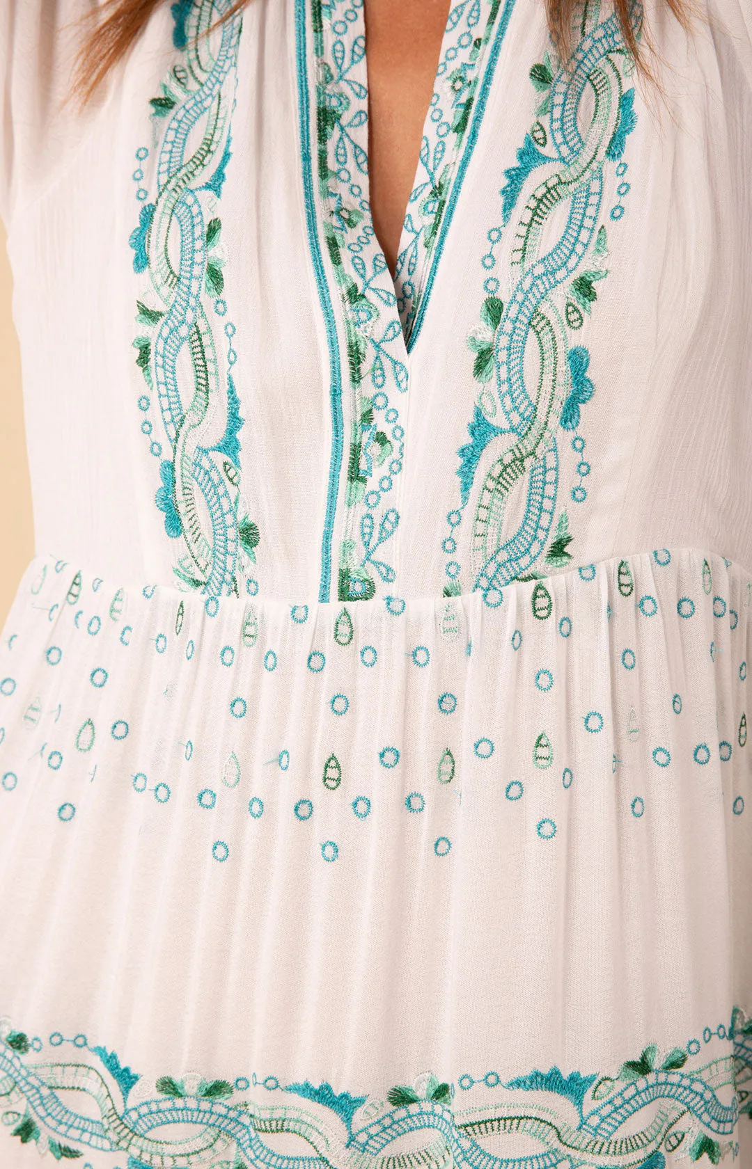 Emery Embroidered Maxi Dress