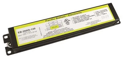 Fluorescent Electronic Ballast For Two 8 Ft. Lamps Rapid Start 120 Volt