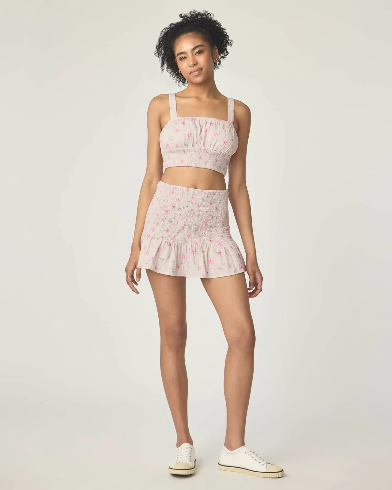 Garden Party Smocked Mini Skirt