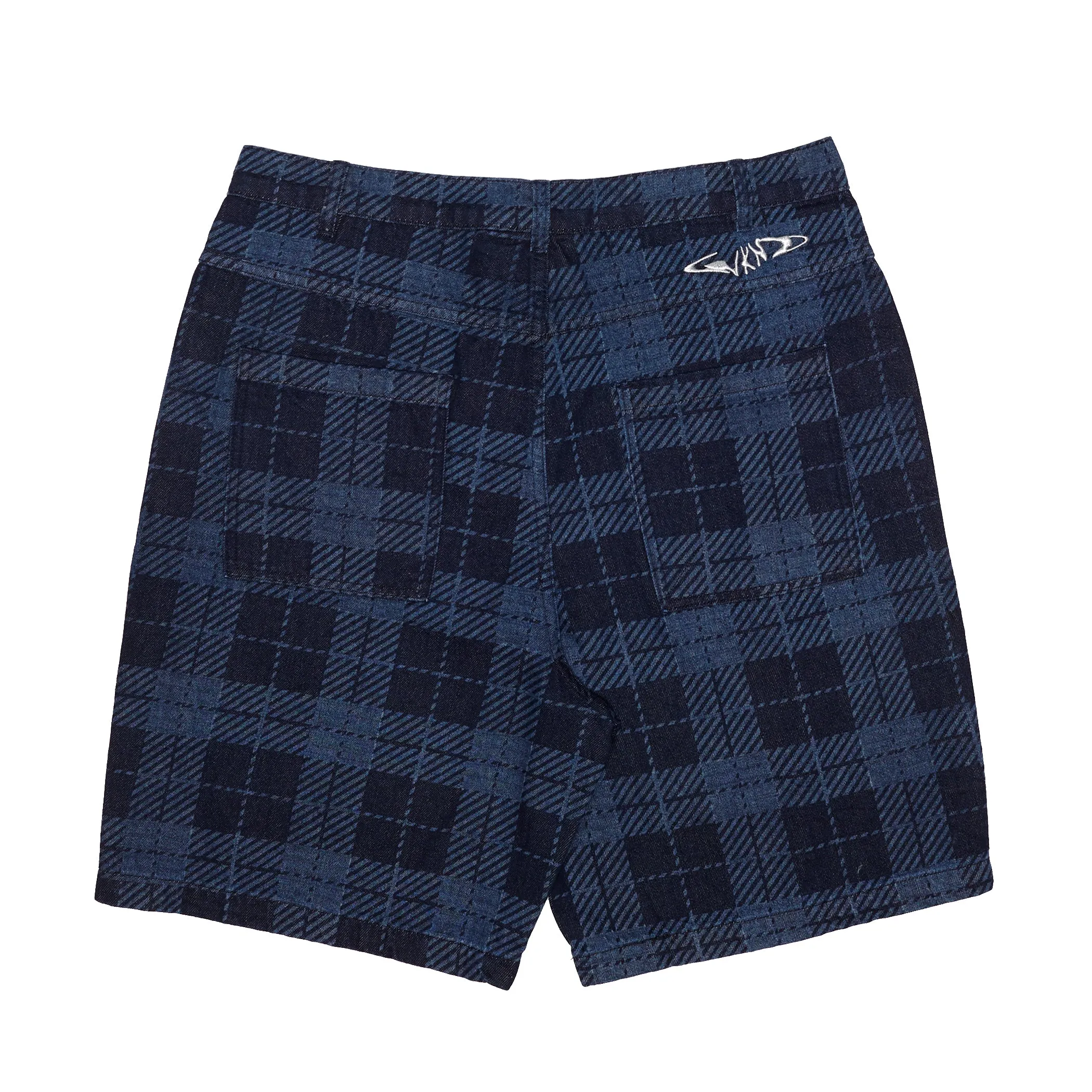 Gene's Jean Shorts - Plaid Blues