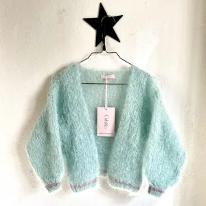 Gybizia Mohair Cardigan Kids Aqua