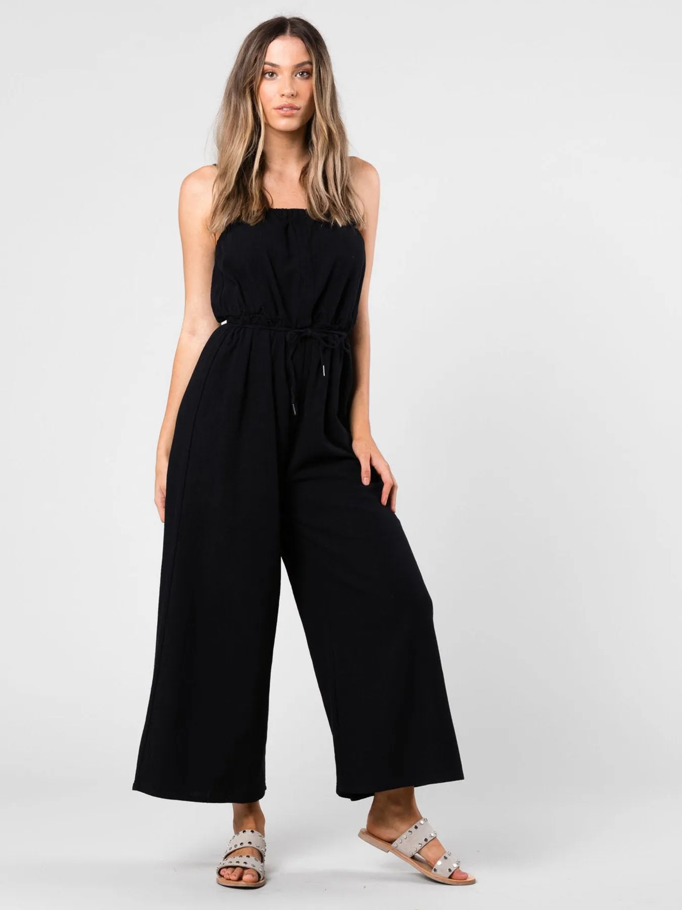 Heartbreaker Flare Jumpsuit - Black