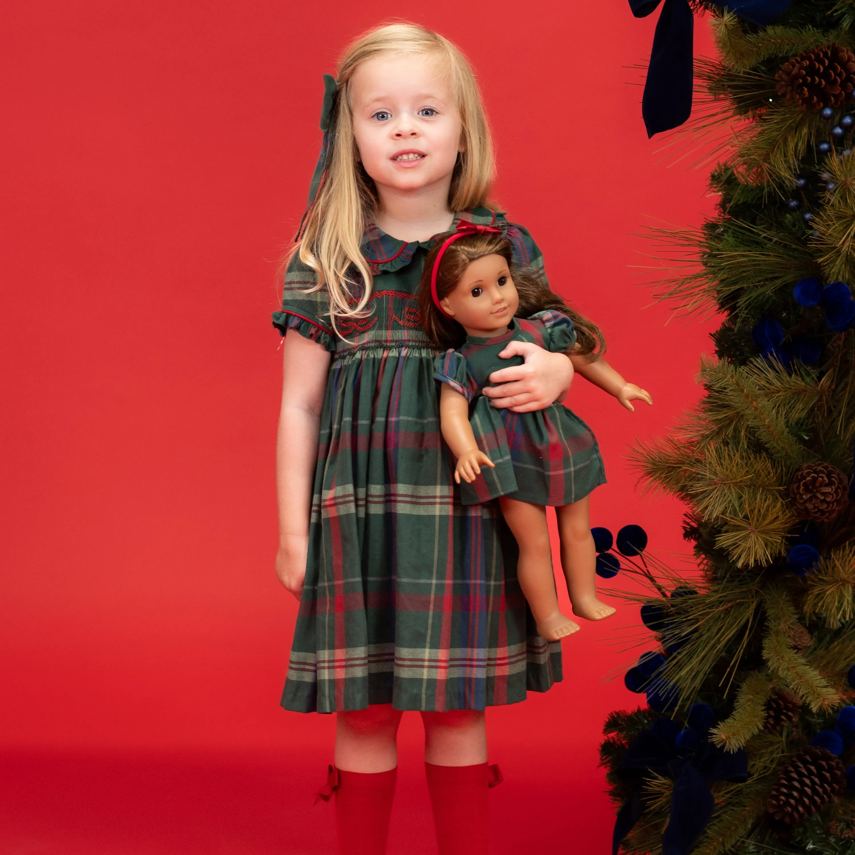 Holiday Tartan Doll Dress