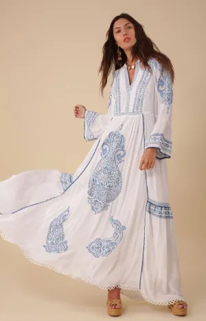 Isabel Embroidered Maxi Dress