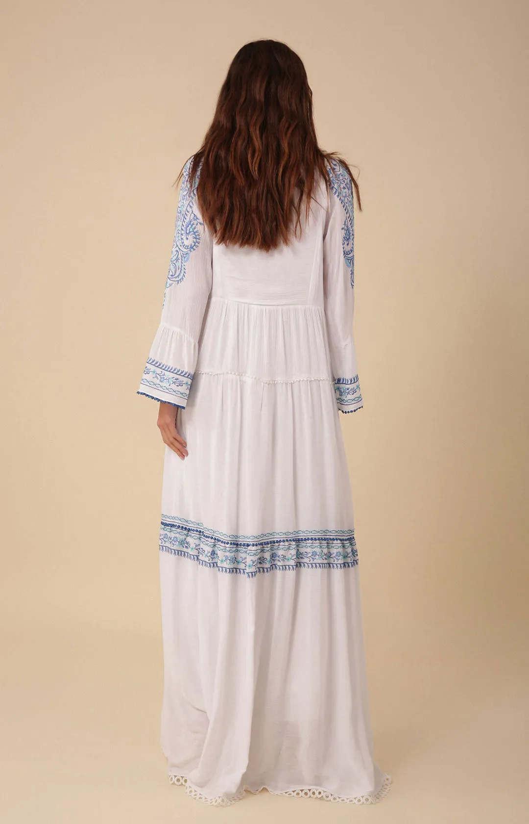 Isabel Embroidered Maxi Dress