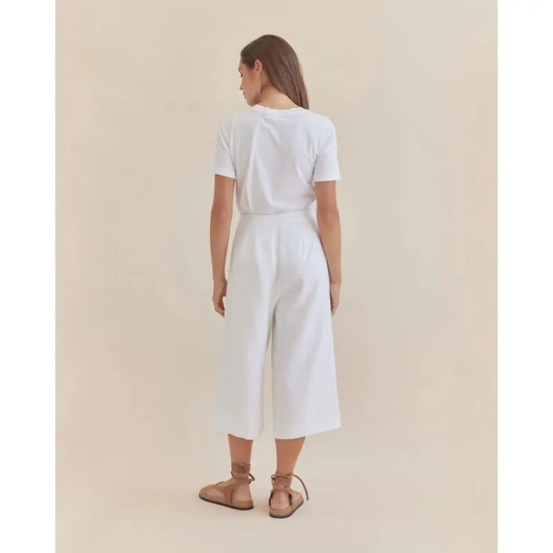 Katrina Linen Culottes | Ivory