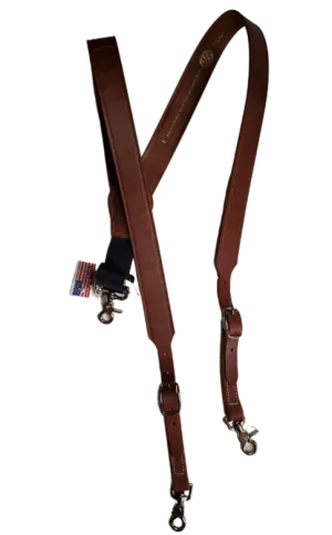 Leather Suspenders Made in USA