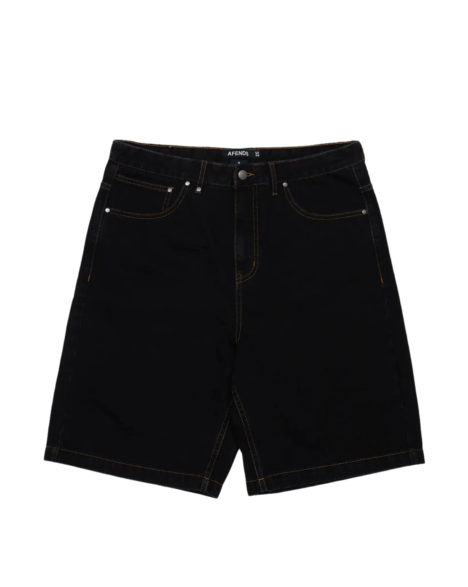 Lil C Denim Baggy Fit Short 22" - Washed Black