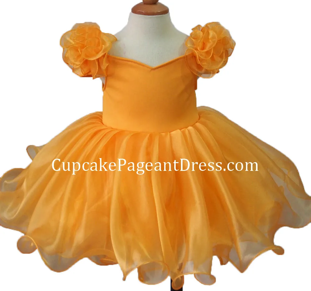 Little Girls/Toddler/Baby Girl Natural Baby Doll Pageant Dress