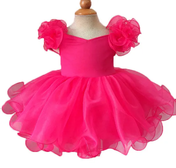 Little Girls/Toddler/Baby Girl Natural Baby Doll Pageant Dress