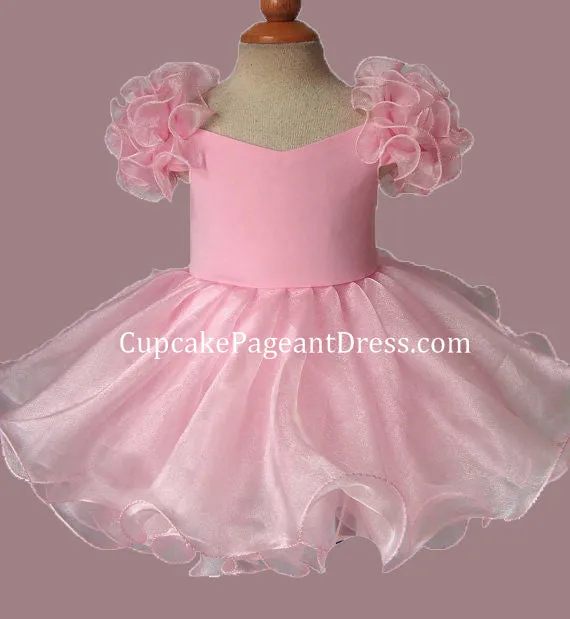 Little Girls/Toddler/Baby Girl Natural Baby Doll Pageant Dress