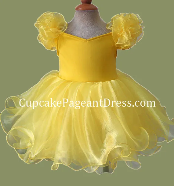 Little Girls/Toddler/Baby Girl Natural Baby Doll Pageant Dress