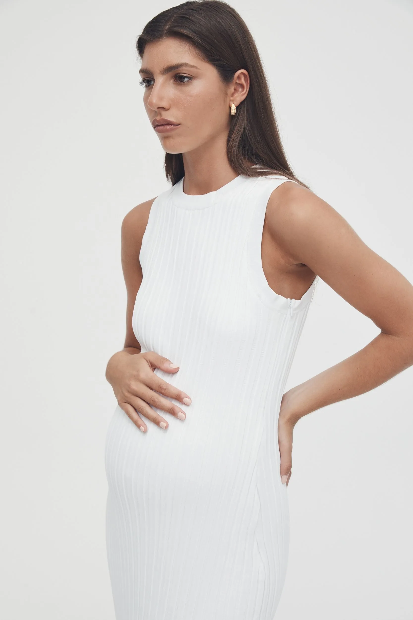 Luxe Shift Dress (White) - FINAL SALE