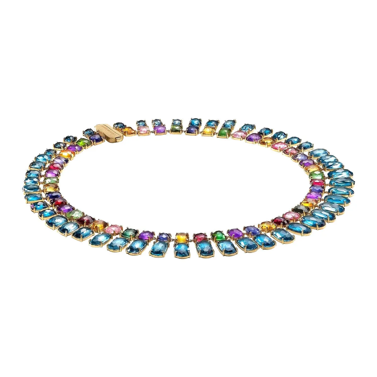 Marco Bicego Murano Statement Gemstone Collar Necklace