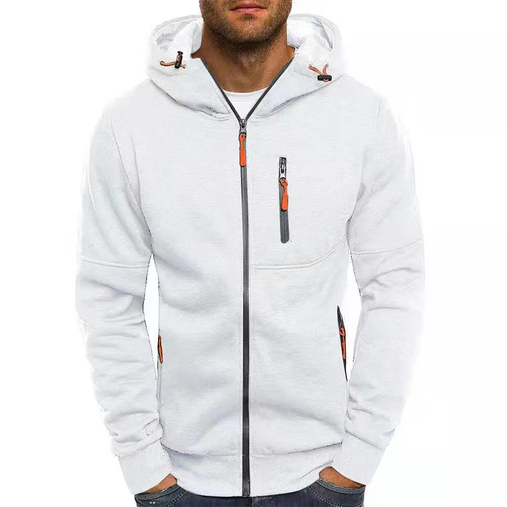 MEN'S SPORTS, FITNESS, LEISURE JACQUARD HOODIE, CARDIGAN, HOODIE