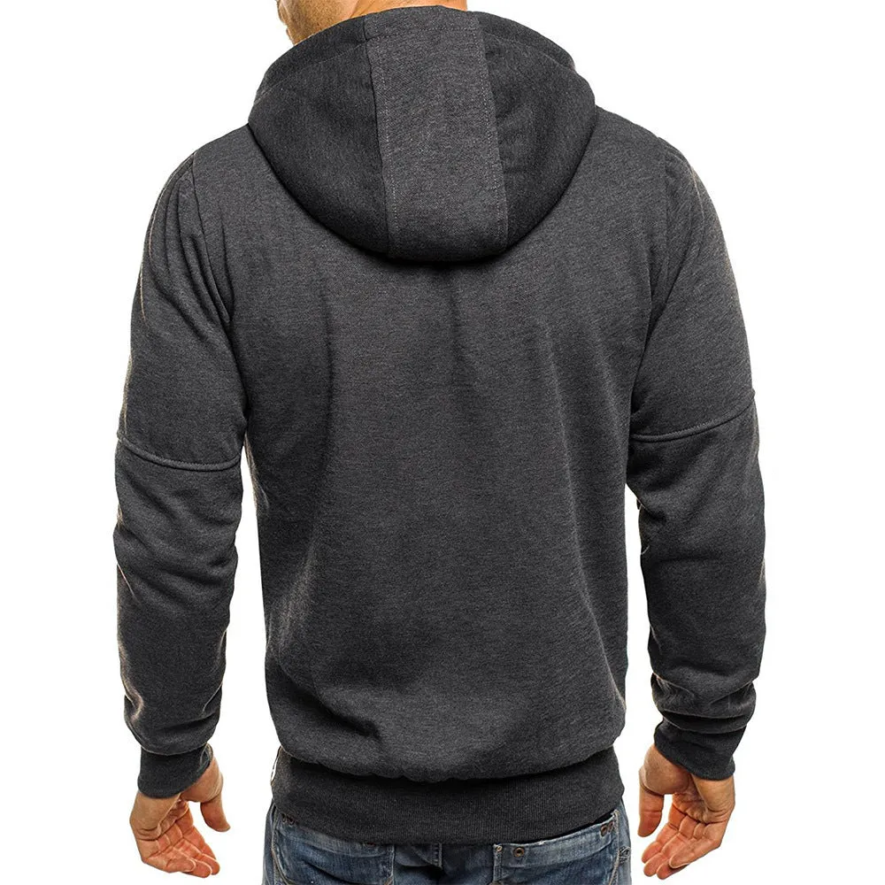 MEN'S SPORTS, FITNESS, LEISURE JACQUARD HOODIE, CARDIGAN, HOODIE