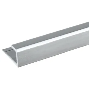 Mirror 5/16" "J" Channel - Bottom - Satin Aluminum