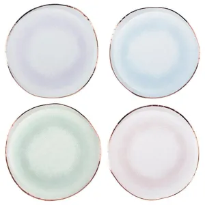 Pastel Ceramic Glaze Effect Paper Plates (8 Pack)