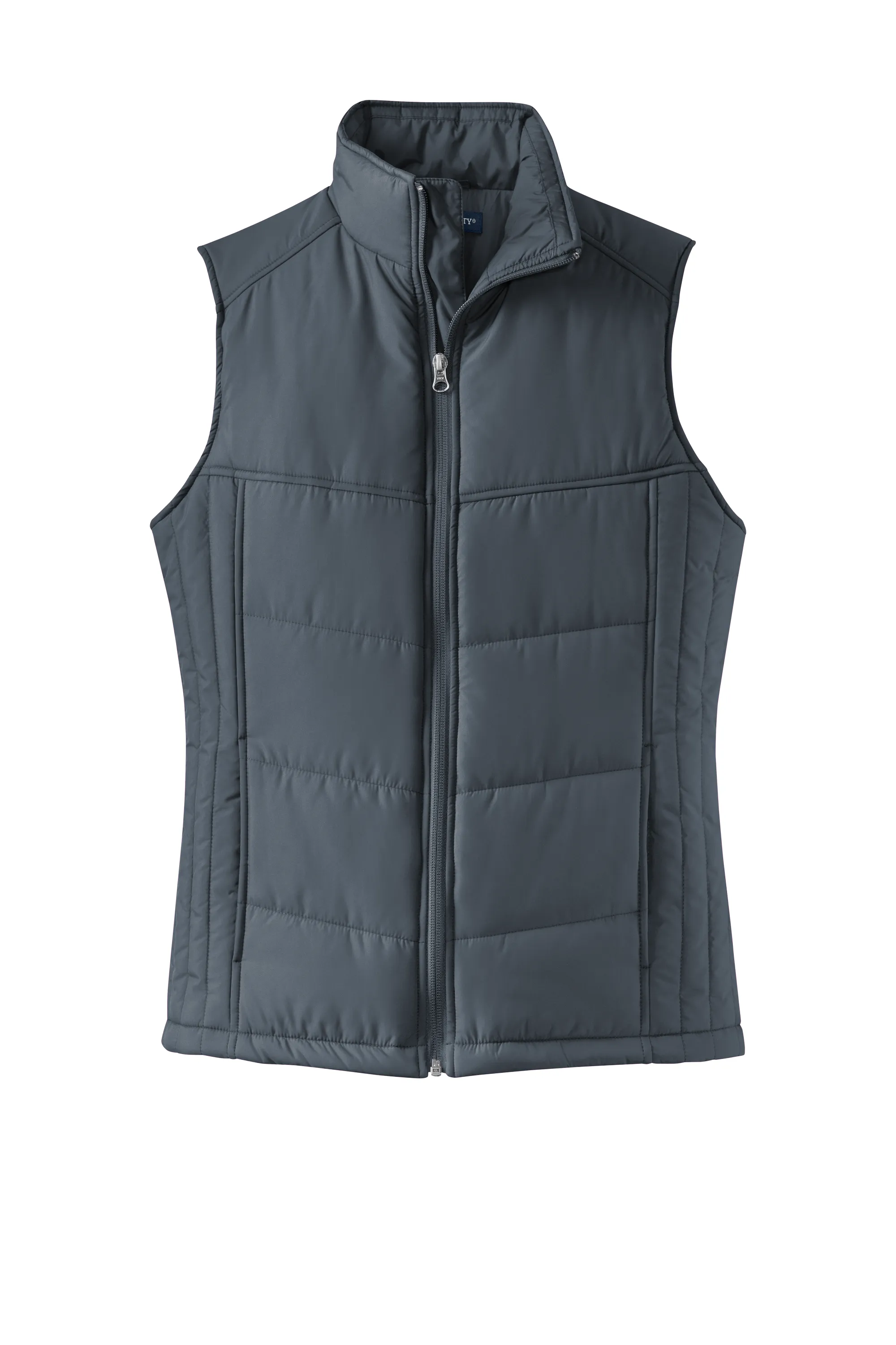 Port Authority® Women's Puffy Vest - Dark Slate / Black