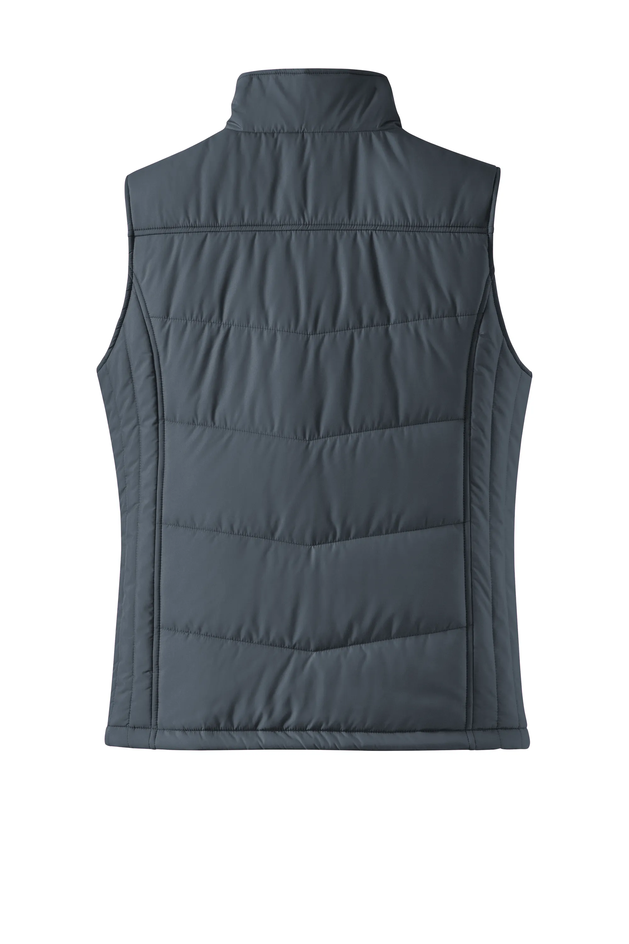 Port Authority® Women's Puffy Vest - Dark Slate / Black