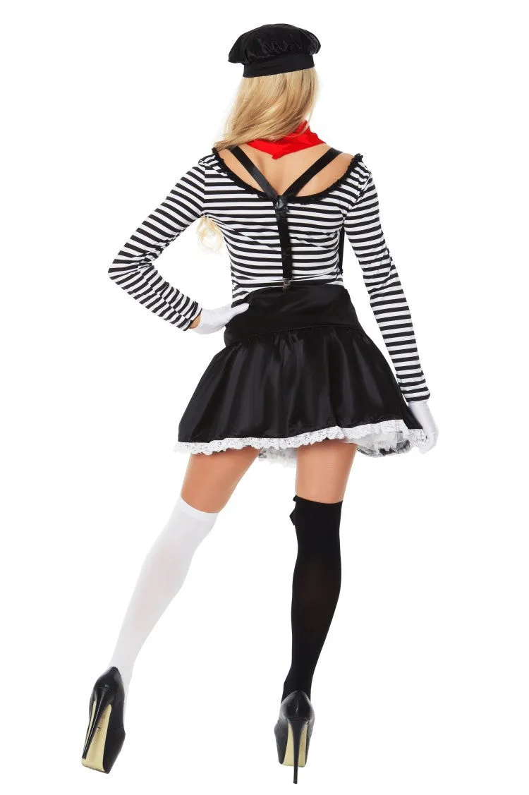 Premium Mesmerizing Mime Womens Costume