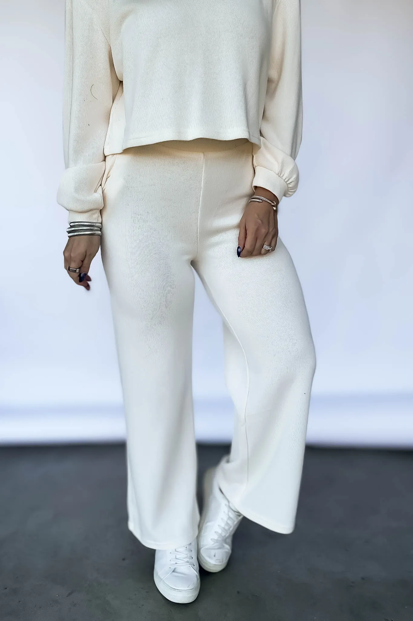 Relaxation Ivory Wide Leg Pants