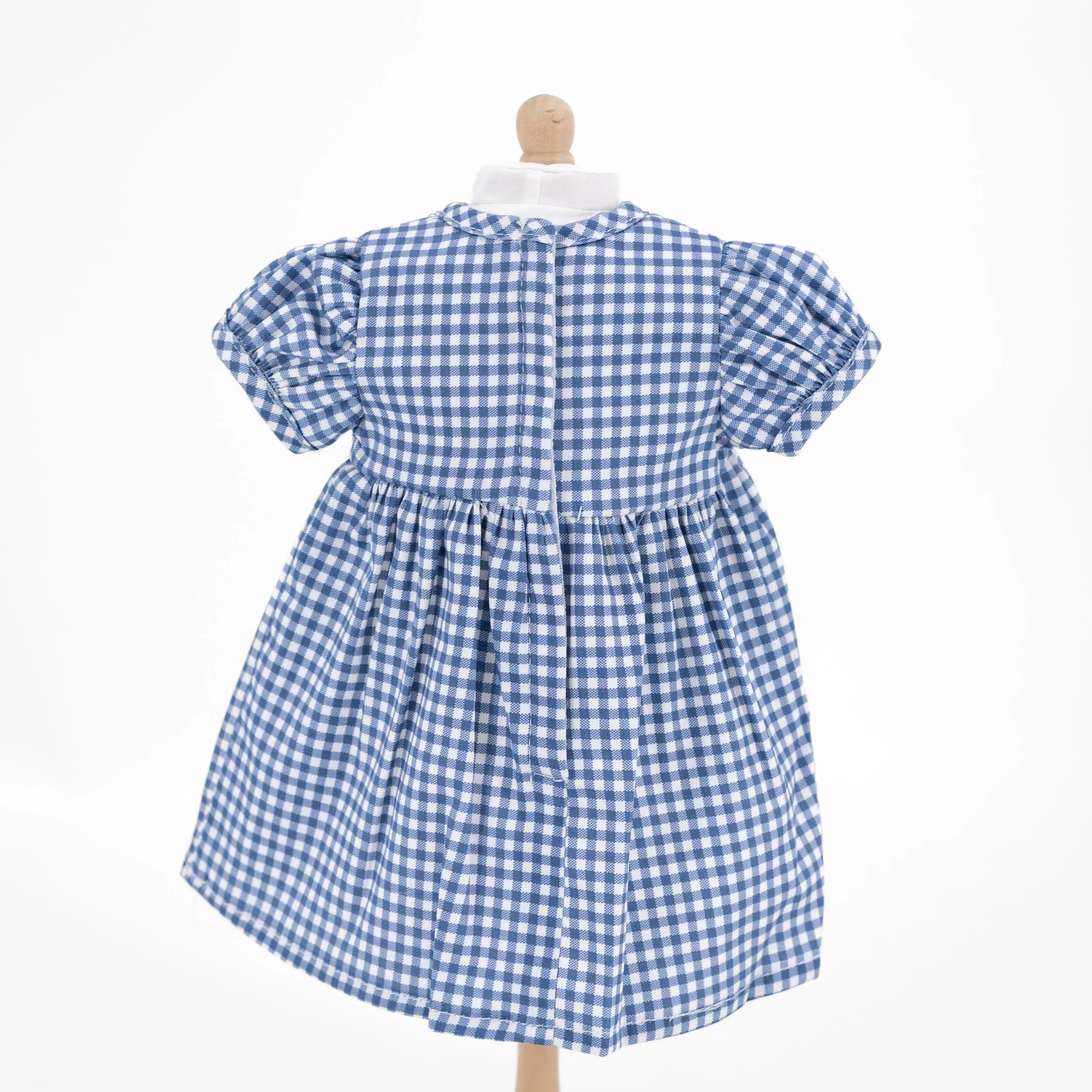 Sarita Doll Dress - Classic Gingham Pumpkin