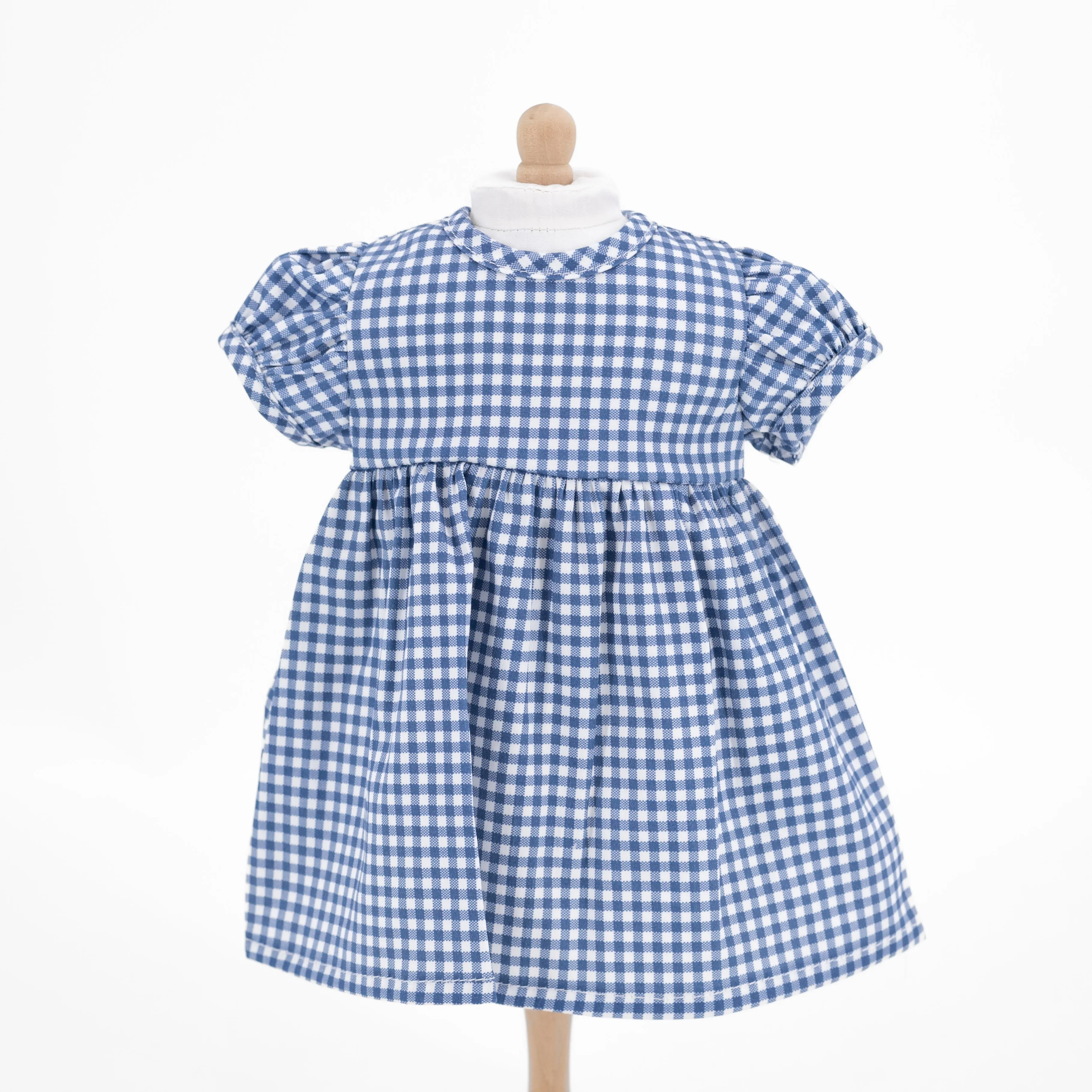 Sarita Doll Dress - Classic Gingham Pumpkin