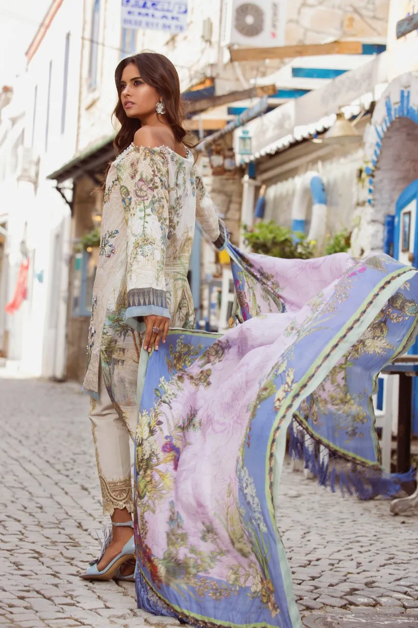 Shiza Hassan Luxury Lawn Collection '18 – Delphinium - 2B